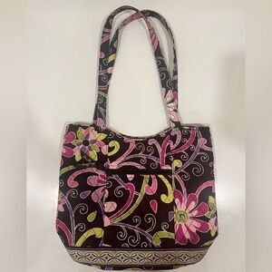 Vintage 2009 Vera Bradley Purple Punch Tote Bag